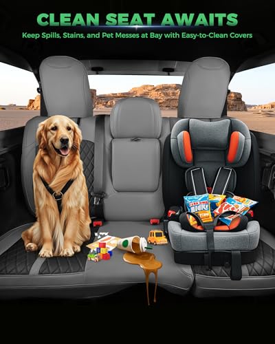 for Jeep Wrangler Leather Custom Car Seat Covers Full Set 4 Door