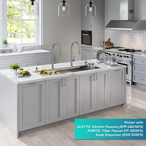 Stainless Steel 57 in Undermount Kitchen Sink KWU210