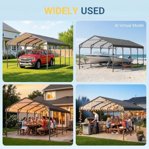 12 x 20 FT Metal Carport
