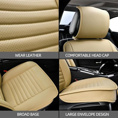 Universal Leather Car Seat Covers Full Set