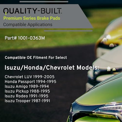Front Semi Metallic Brake Pads