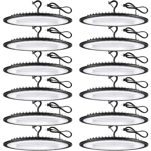 12 Pack 300W UFO Led High Bay Light Fixture (12 Count)