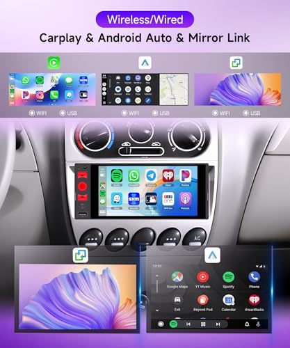 4G+64G Android Single Din Car Stereo Wireless Carplay Android Auto