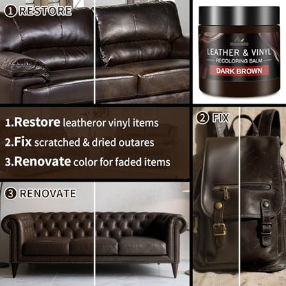 Leather Recoloring Balm with 100ml Mink Oil