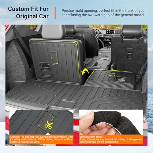 Cargo Mat with Backrest Mats Compatible with 2022