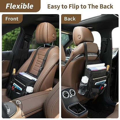 Car Front Seat Organizer for Paperwork File Laptop Mobile Office