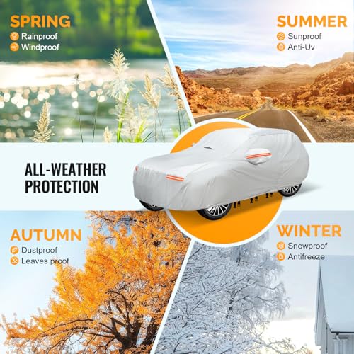 30 Layers Heavy Duty SUV Car Cover for Automobiles All Weather Waterproof