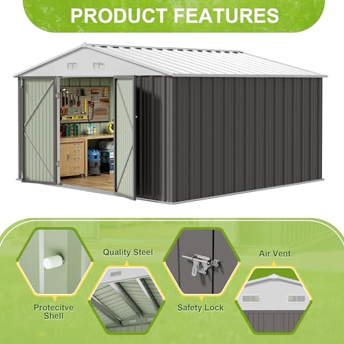 10x10 FT Outdoor Storage Shed