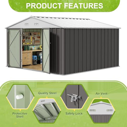 10x10 FT Outdoor Storage Shed
