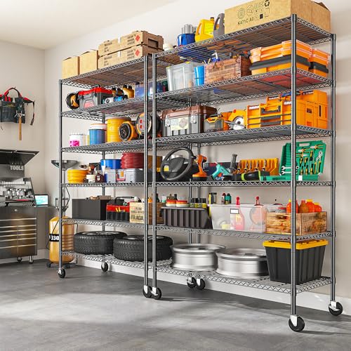 Storage Shelves with Wheels (4 Count)