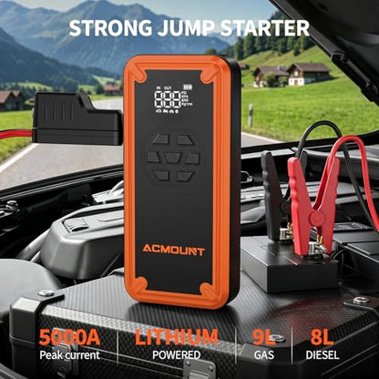 W160 5000A Jump Starter with Air Compressor 150PSI