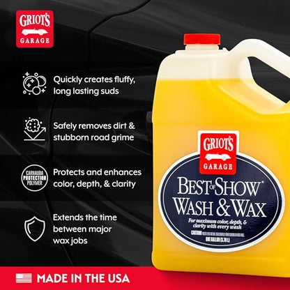 Best of Show Wash and Wax for Car Detailing and Cleaning (128 Fl Oz)