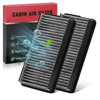 2PC CF10136 Cabin Air Filters with Activated Carbon Compatible with Chevy 2005