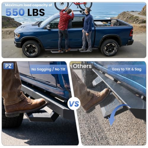 6" Rustproof Running Boards Side Steps Compatible with 2018 (2 Count)