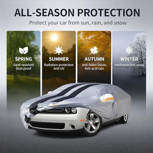 Multi Layer Car Cover Custom Fit for Dodge Challenger Standard