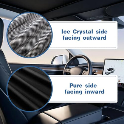 2 Pack Black Roof Sunshade for 2020 (2 Count)
