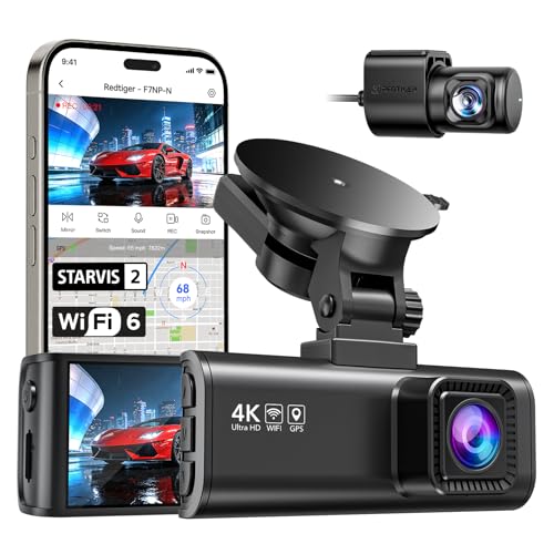 Dash Cam 4K Front and 1080P Rear