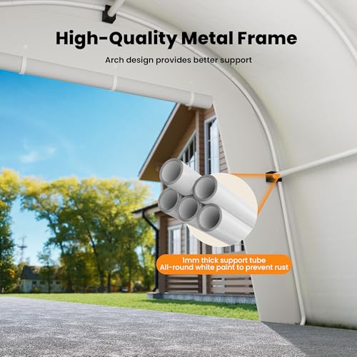 13'×20' Storage Shelter Outdoor Round Carport