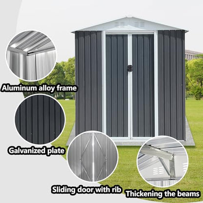 6x4 FT Outdoor Storage Shed