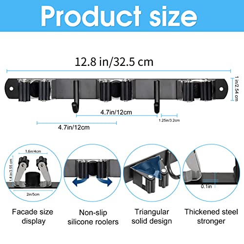 Heavy Duty Stainless Steel Broom Holder