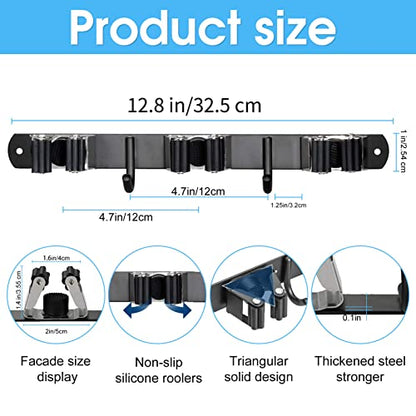 Heavy Duty Stainless Steel Broom Holder