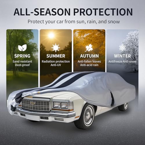 Multi Layer Car Cover Custom Fit for Cadillac DeVille