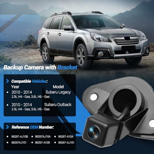 86267AJ10A Backup Camera Compatible with Subaru Legacy Outback 2010