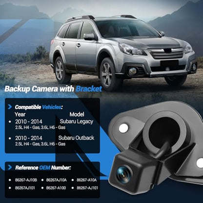 86267AJ10A Backup Camera Compatible with Subaru Legacy Outback 2010