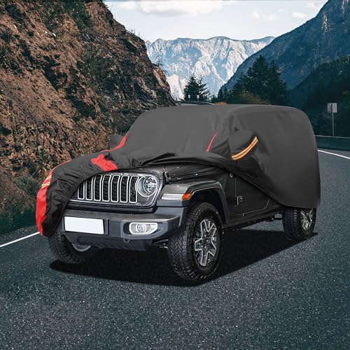 All Weather Waterproof Car Cover for Jeep Wrangler 4