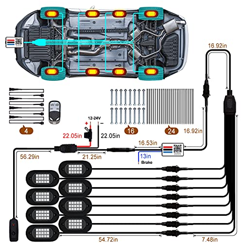 Rock Lights for Trucks (8 Count)