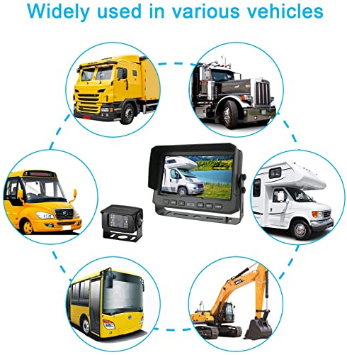 Heavy Duty Vehicle Truck Bus Backup Camera System