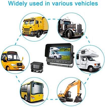 Heavy Duty Vehicle Truck Bus Backup Camera System