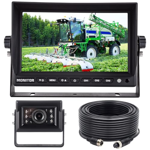AHD 1080P 9" Wired Monitor Rear View Reverse Backup Night Vision Camera System