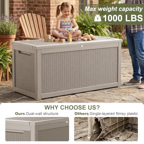 325 Gallon Outdoor Storage Box Waterproof
