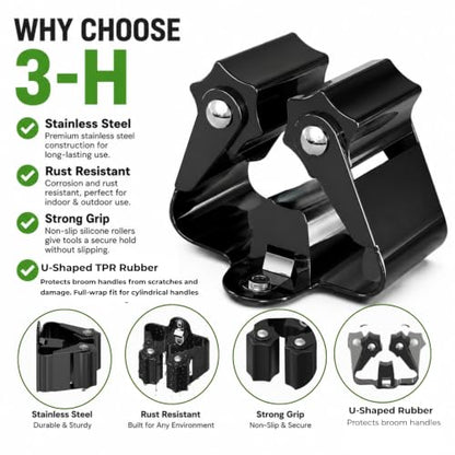 Broom Holder Wall Mount 20 Pack (20 Count)