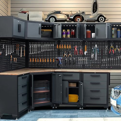 15 Piece Corner Garage Storage Cabinet System (15 Count)