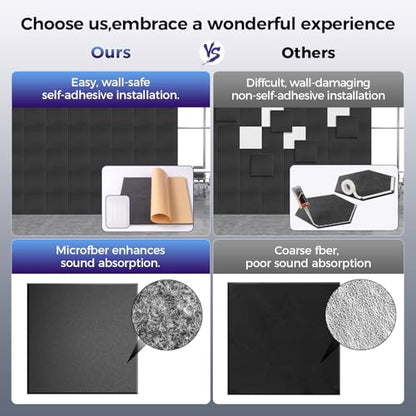 Square Acoustic Panels (10 Count)