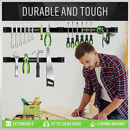 4 Piece 12" Magnetic Tool Holder Storage Organizer