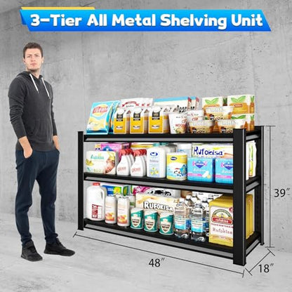 3 Tier Garage Shelving Heavy Duty