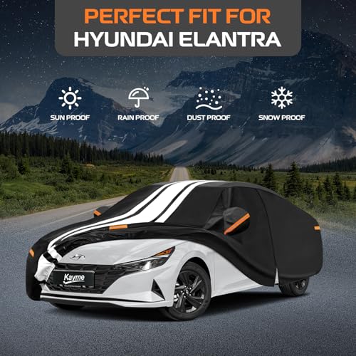 Heavy Duty Car Cover for Hyundai Elantra Waterproof All Weather