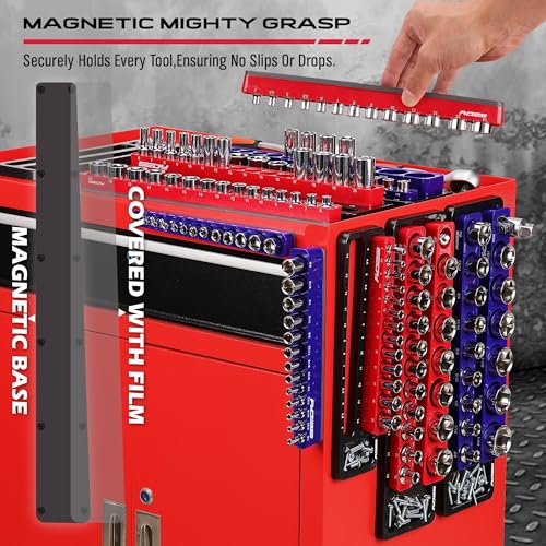 Magnetic Socket Holder Organizer Set (6 Count)