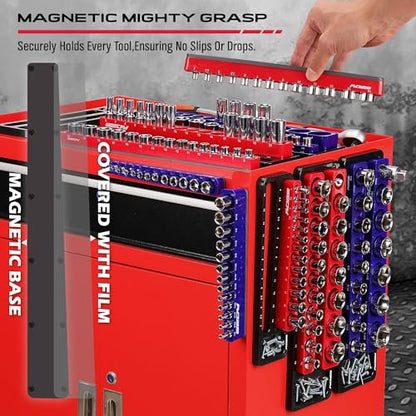 Magnetic Socket Holder Organizer Set (6 Count)
