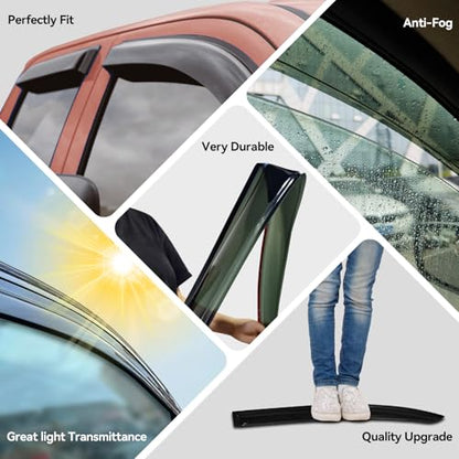 in Channel Window Visors Rain Guards for 1992