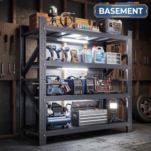 Heavy Duty 4 Tier Metal Garage Storage Shelving Unit