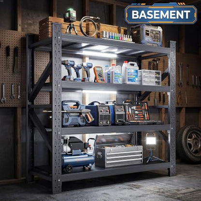 Heavy Duty 4 Tier Metal Garage Storage Shelving Unit