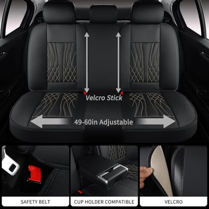 Leather Car Seat Covers 5 Pieces