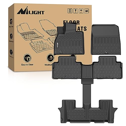 TPE Floor Mats for Kia Telluride with 2nd Bucket Seats