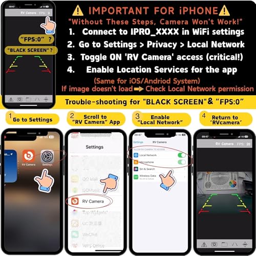 Strong Magnetic Wireless Backup Camera for iPhone Android