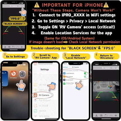 Strong Magnetic Wireless Backup Camera for iPhone Android