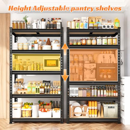 Set of 3 Storage Shelves 5 Tier Garage Shelving Heavy Duty Load 2000LBS